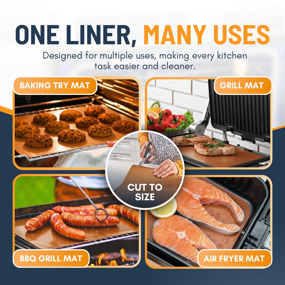 Linda's Essentials BPA-free and PFOA-free copper liner for safe baking
