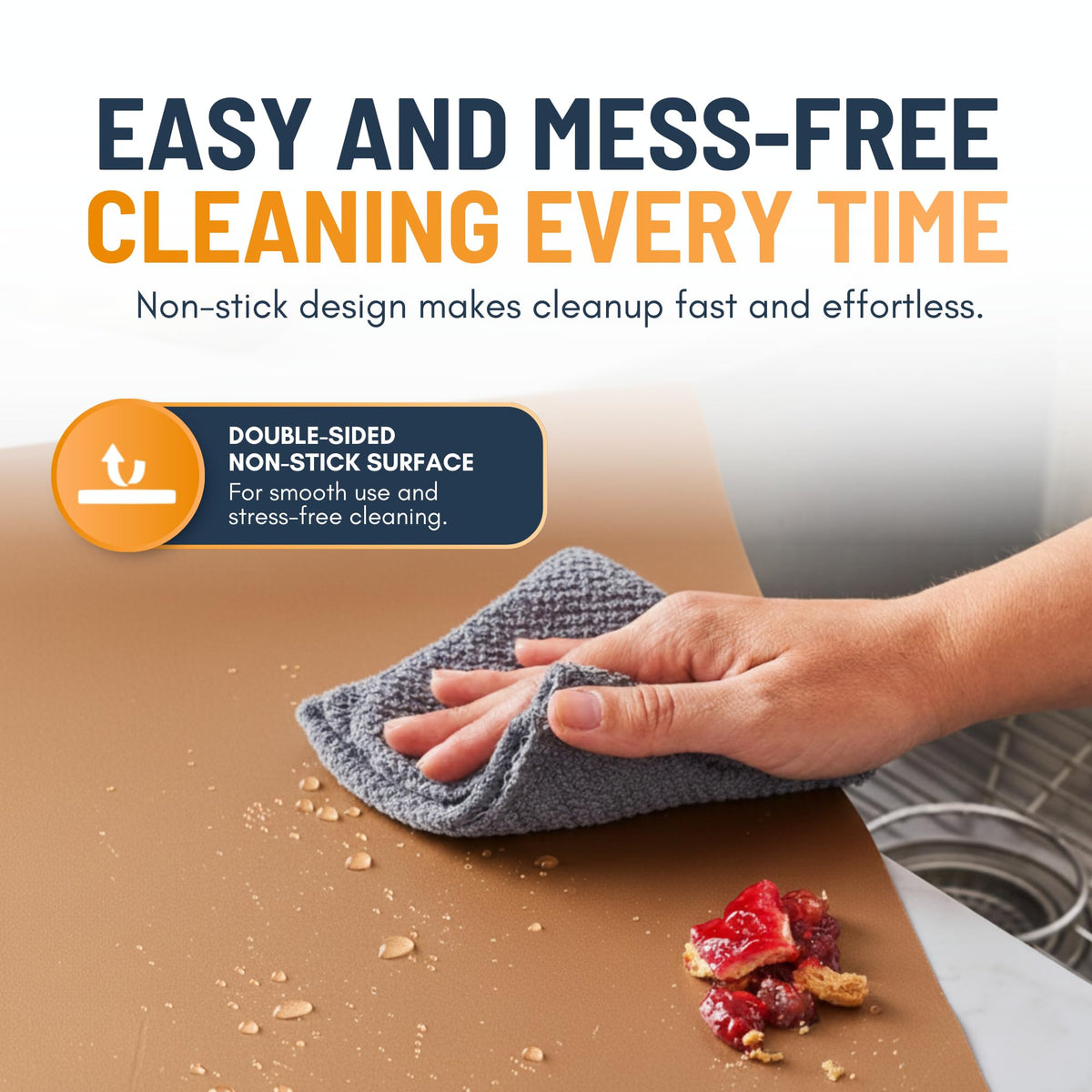 Linda's Essentials multi-functional oven liner suitable for grills and pans