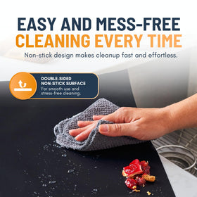 Linda's Essentials liners are dishwasher-safe on the top rack for quick refresh.
