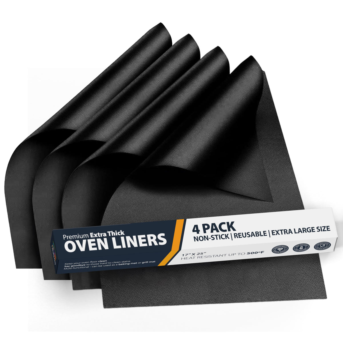 Linda's Essentials oven liner bottom 17x25 pack keeps oven clean by catching spills