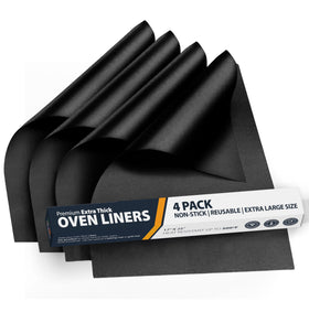 Linda's Essentials oven liner bottom 17x25 pack keeps oven clean by catching spills