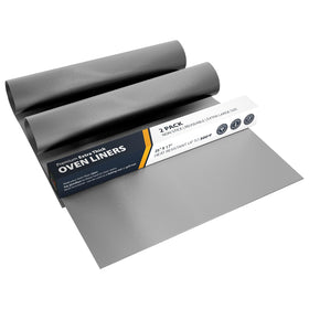 Linda's Essentials oven liner bottom-coverage keeps spills in check and cleanup simple.