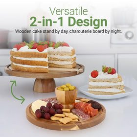 Linda's Essentials shatterproof acrylic dome protects desserts while keeping display elegant.