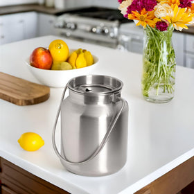 Dishwasher-safe Lindy's milk jug for simple cleaning and reuse