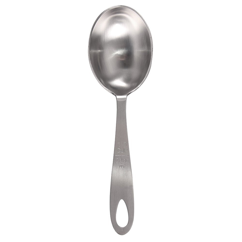 Lindy's MPC4 one-quarter cup scoop supports standard baking portions.