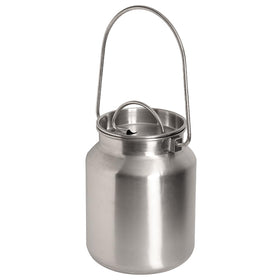 Polished mirror finish milk jug adds a sleek kitchen touch