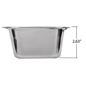 Lindy's stainless-steel loaf pan meatloaf and cake versatility for savory meals.
