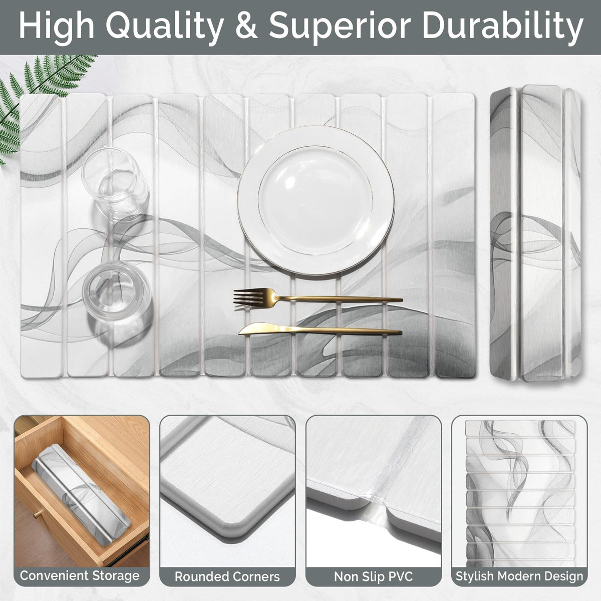 Linidcoud non-slip pad keeps the mat in place during use