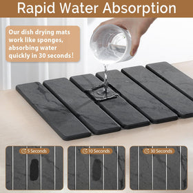 Linidcoud foldable mat for easy storage in compact kitchens