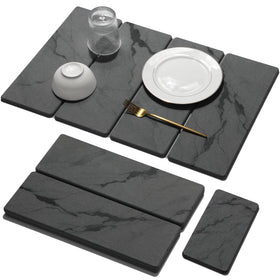 Linidcoud large stone drying mat 24x16 keeps dishes and countertops dry.