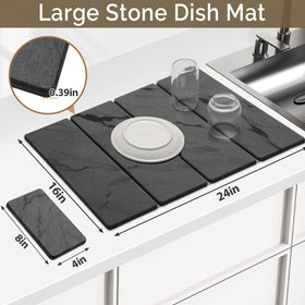 Linidcoud large stone drying mat 8x4 compact and versatile for small spaces.