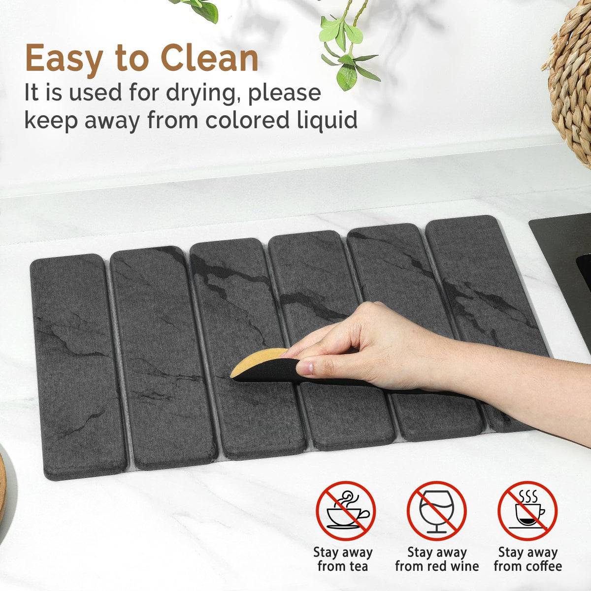 Linidcoud elegant marbled-gray pattern enhances kitchen aesthetics