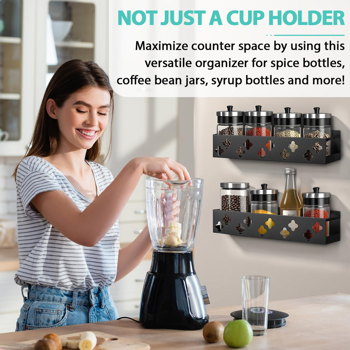 Linidcoud organizer simplifies daily routines around drinkware and lids.