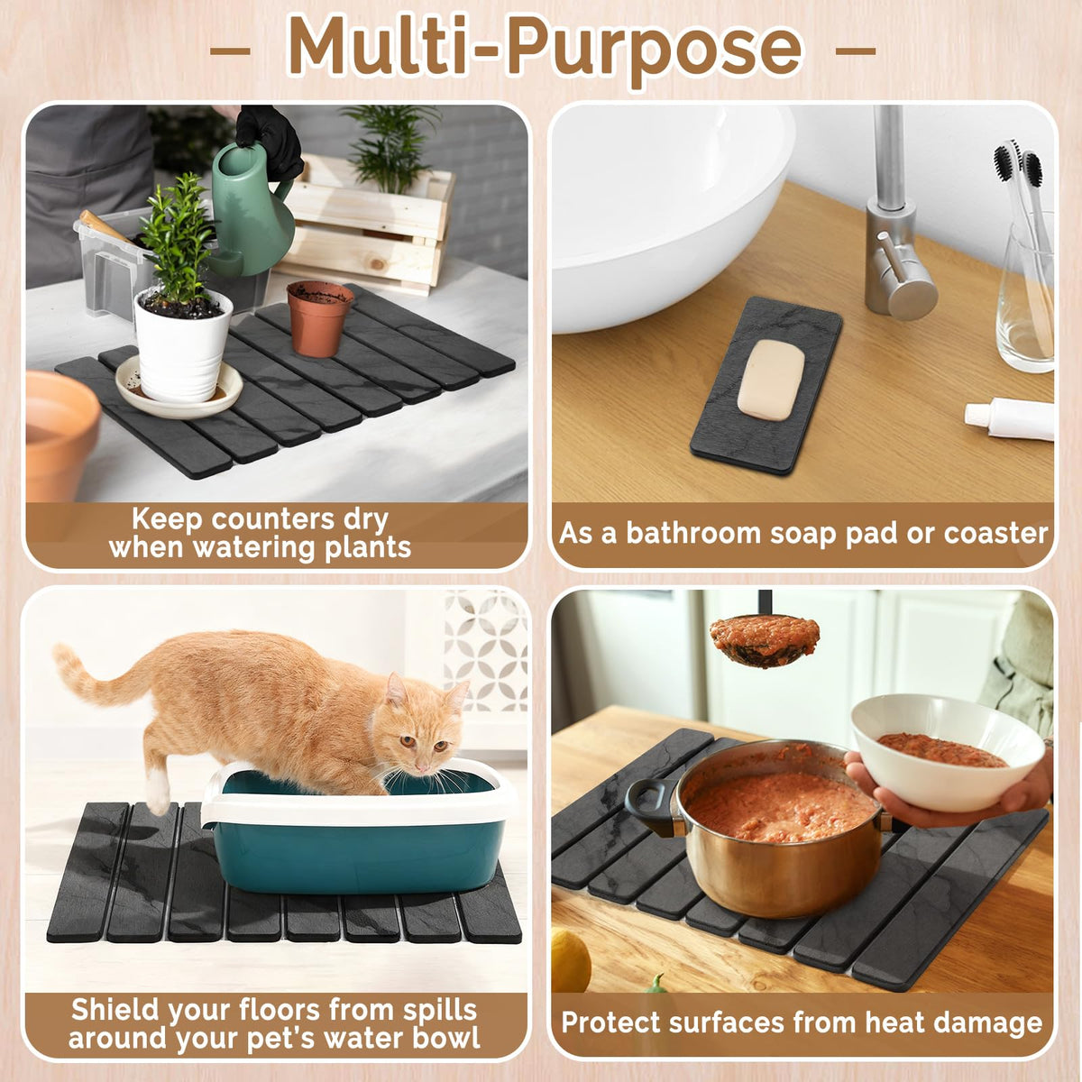 Linidcoud second-angle view highlights compact mat versatility for small spaces.