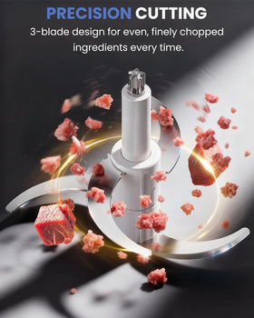 LINKChef two-speed control lets you tailor texture to your recipe.