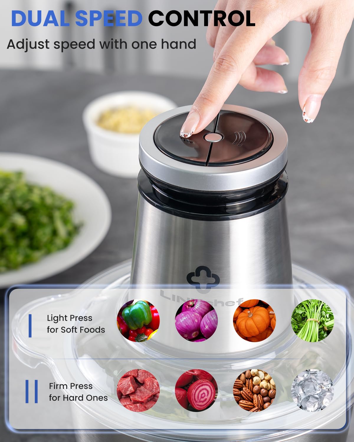 LINKChef overheating protection helps prevent heat buildup during use.
