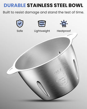 LINKChef safety lock keeps blades secure during operation.