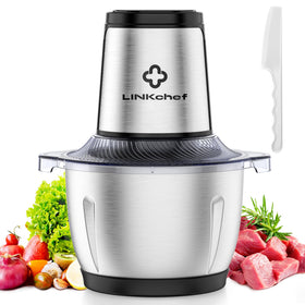 LINKChef small chopper 6-cup bowl for quick vegetable dicing.