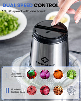 LINKChef two-speed control enabling versatile textures.