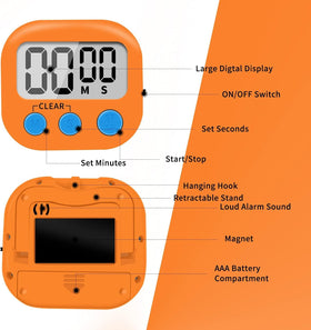 LinkDm timer retractable stand for stable countertop use