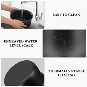 Linkidea inner pot compatible with Tiger JBV-A10U, S10U and Zojirushi NS-TSC10.