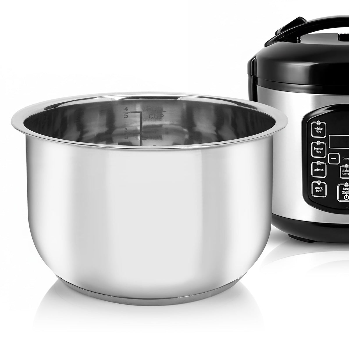 Linkidea inner pot in 304 stainless steel for durable rice cooking