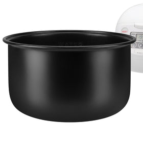 Linkidea rice cooker inner pot front view in durable 304 stainless steel.