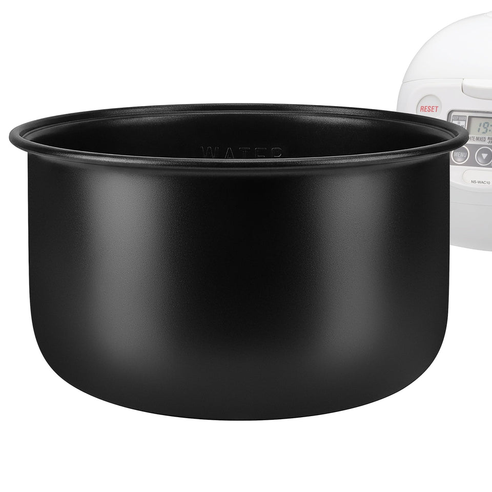 Linkidea rice cooker inner pot front view in durable 304 stainless steel.