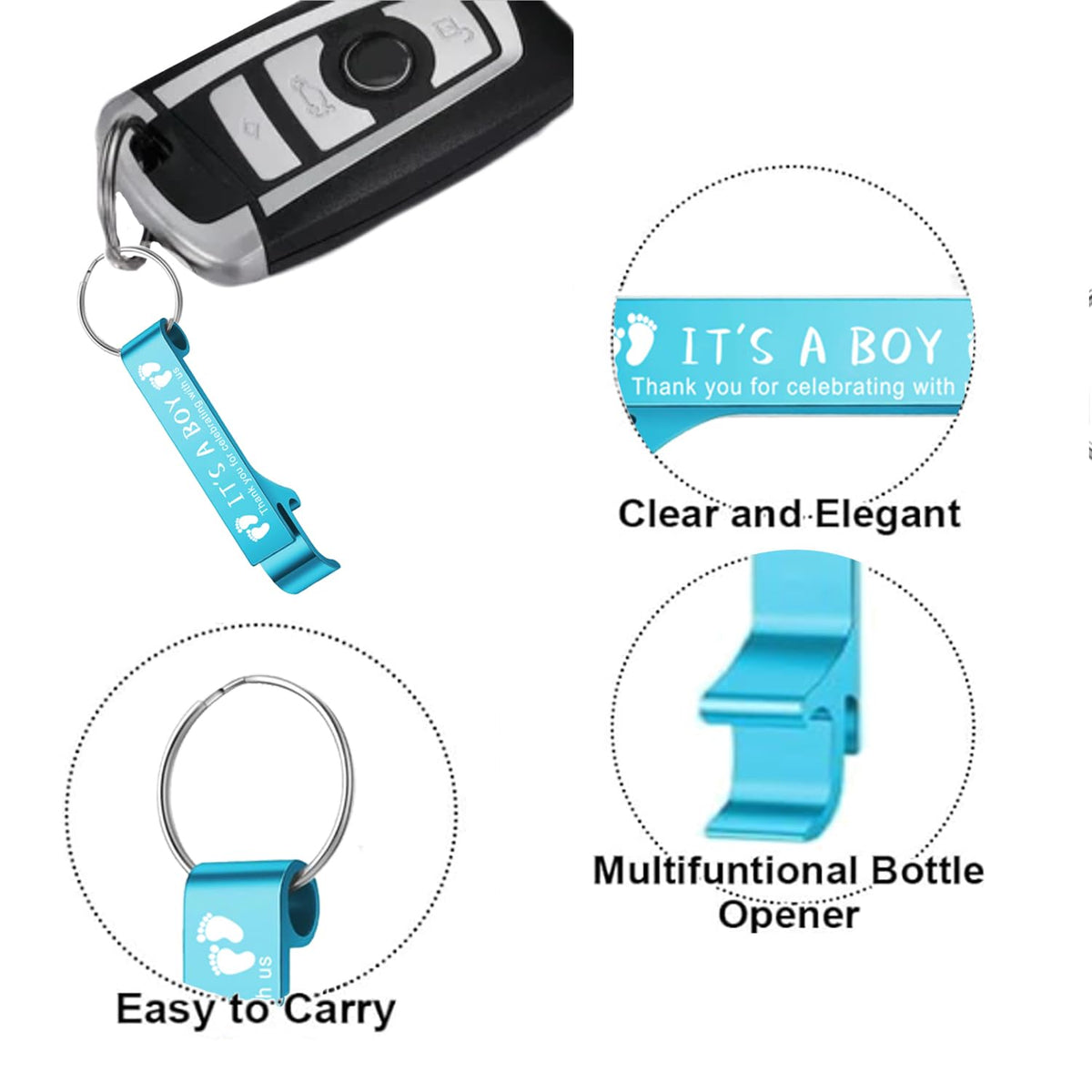 LINSHDA all-in-one baby shower favor set saves prep time and ensures cohesive gifting