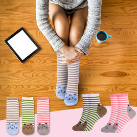 linsuiyyds cat socks trio providing cozy comfort for cat moms