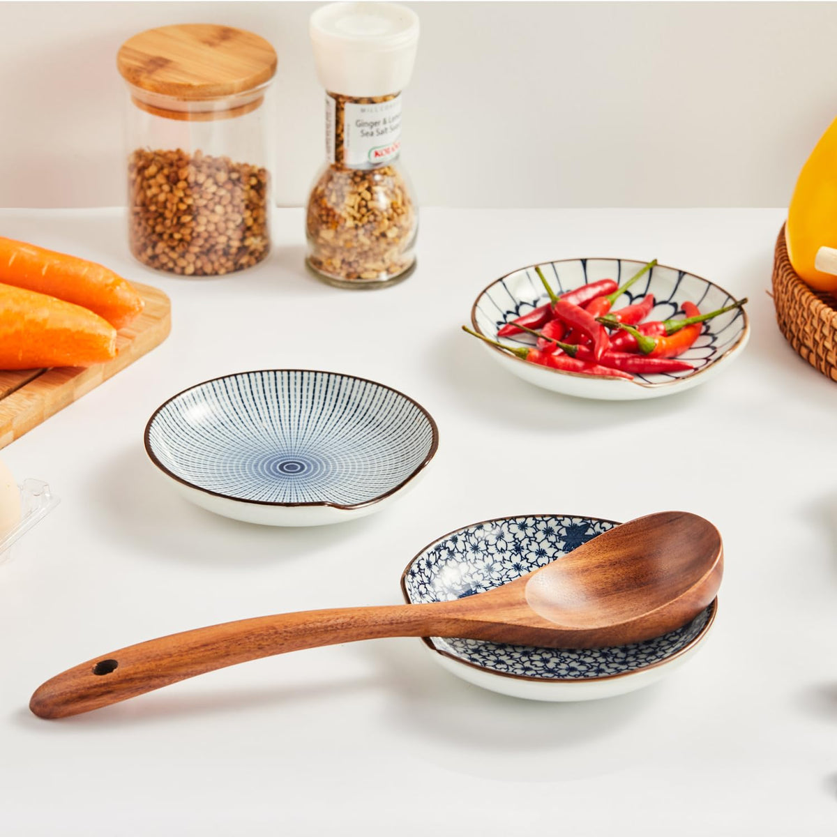 Linyona spoon rest easy-clean surface, quick wipe-down after meals