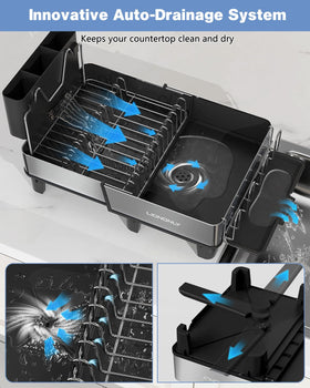 LIONONLY rack showing large capacity with utensil and cup areas