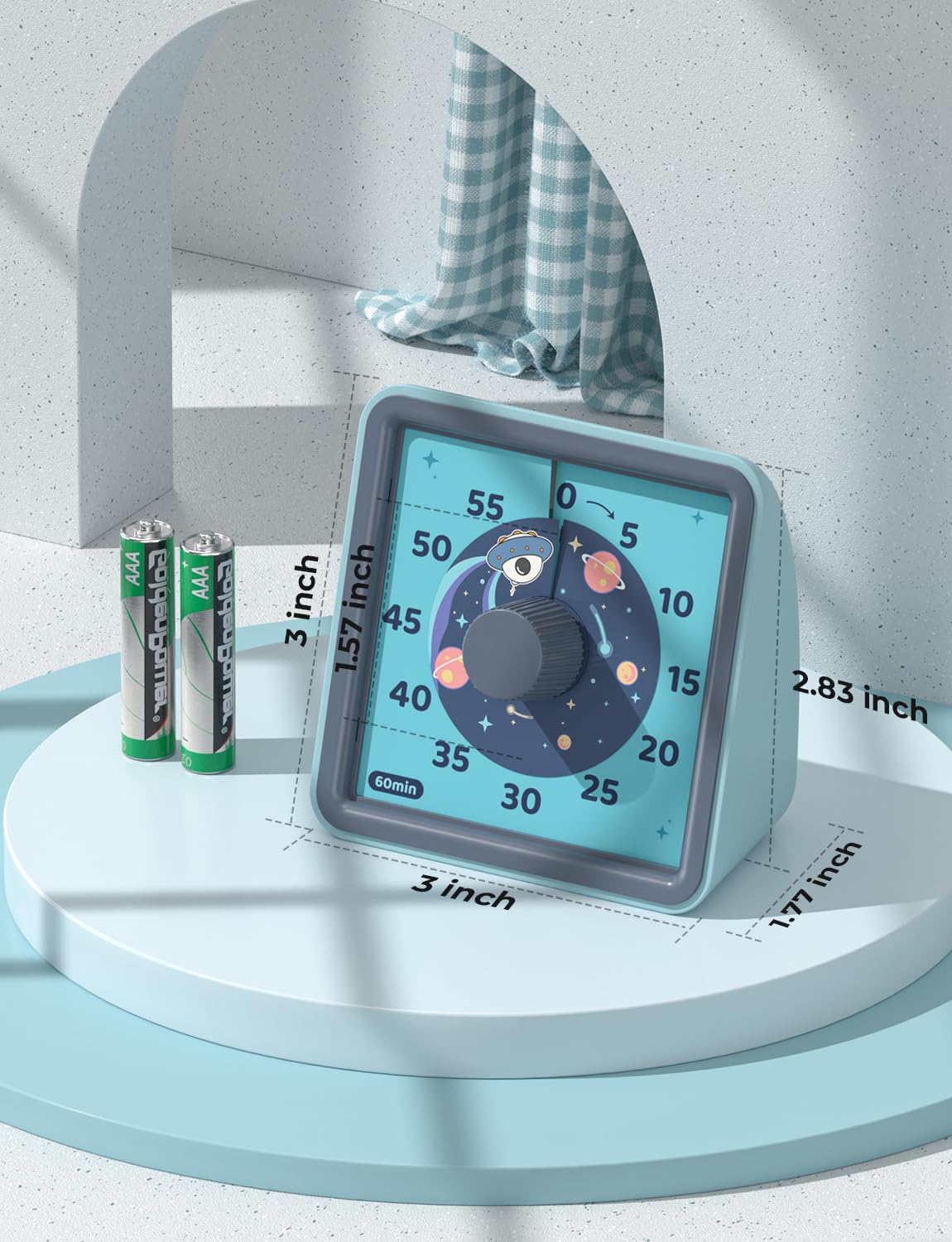 LIORQUE timer includes batteries for immediate use