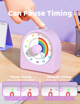 LIORQUE timer operates quietly, minimizing distractions during study or work