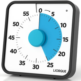 LIORQUE visual timer 7.5-inch display for classrooms and kitchens, immediate time awareness.