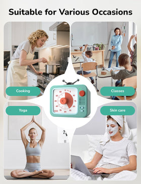 LIORQUE Visual Timer kid-friendly shape encourages task completion