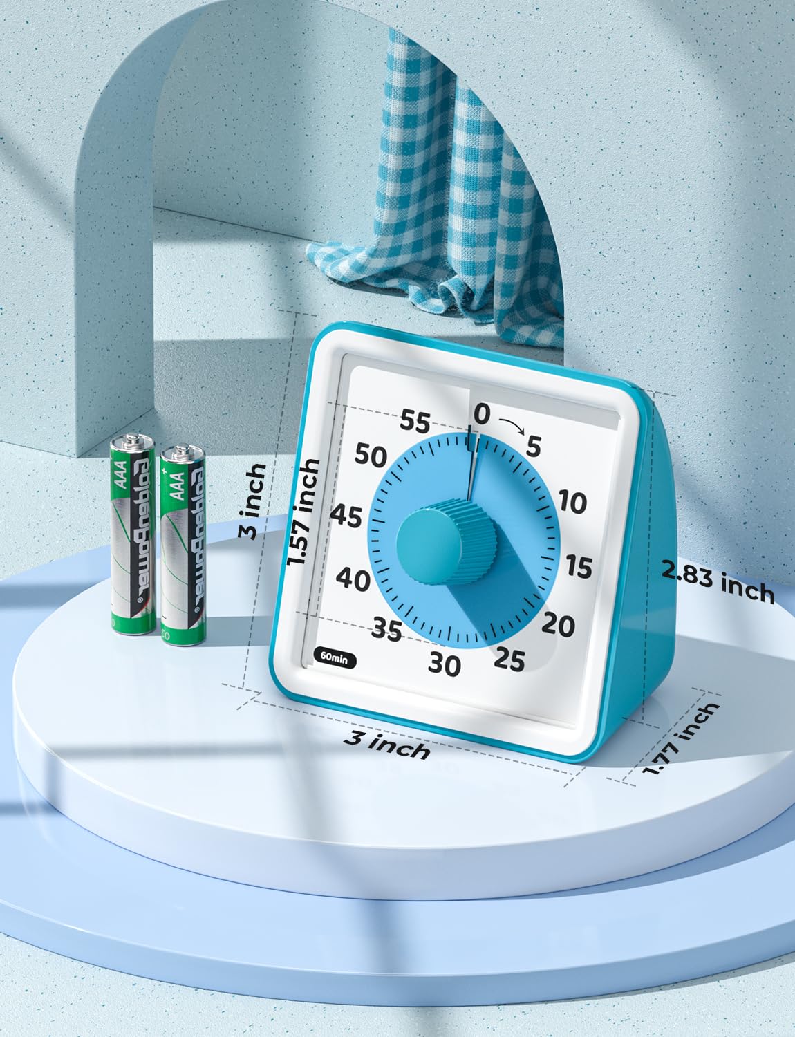 LIORQUE kids timer includes batteries for ready-to-use setup
