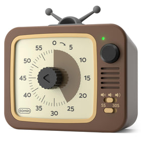 LIORQUE Visual Timer with pause button for kids; clear pause control aids study sessions.