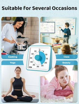 LIORQUE visual timer in versatile occasions supports routine study and breaks