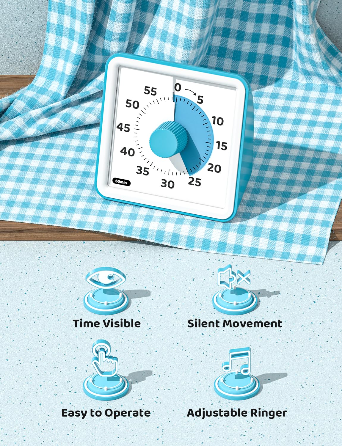 LIORQUE timer with volume control highlights adaptable alerts