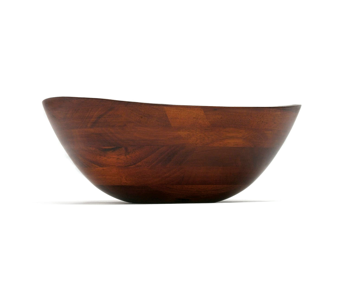 Durable rubberwood and deep cherry stain offer long-lasting beauty.