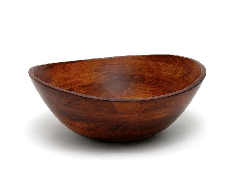 Lipper International 294 cherry finish bowl for fruit with warm centerpiece appeal.