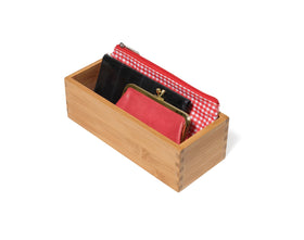 Lipper International bamboo holder keeps remotes and electronics organized