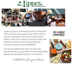 Lipper International bamboo storage box on counter for easy tool access
