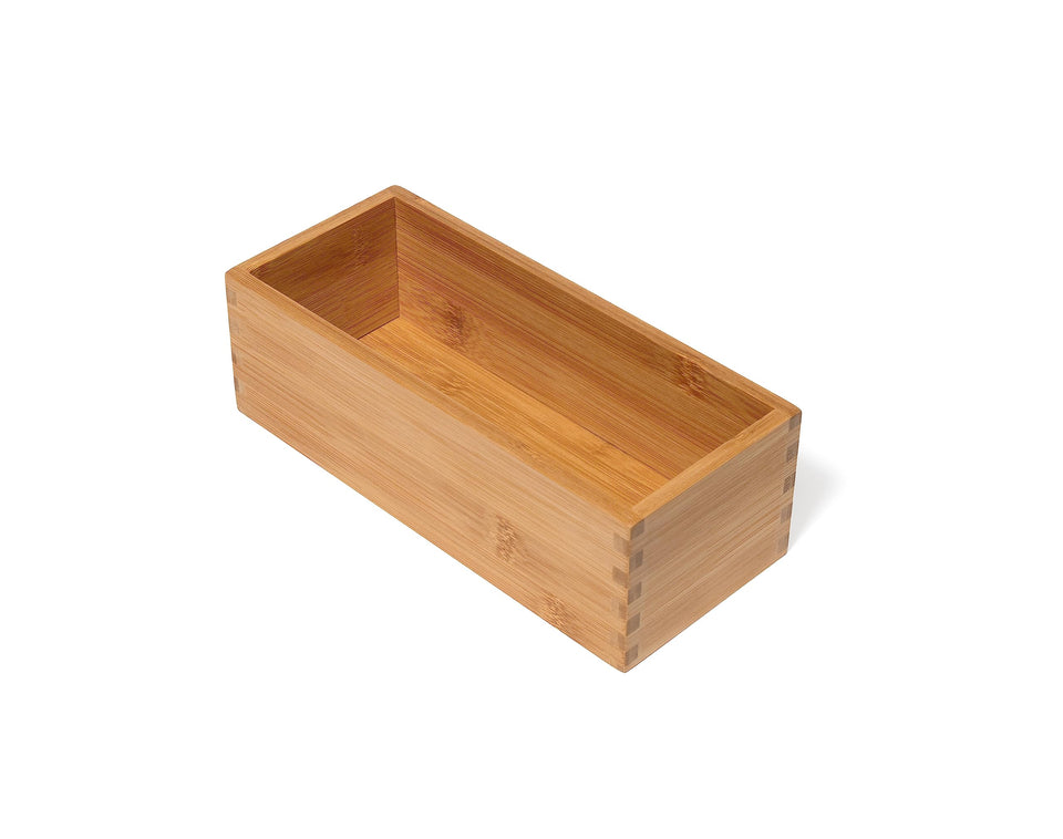 Lipper International bamboo utensil holder top view keeps kitchen tools organized