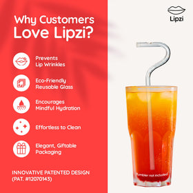 Lipzi eco-friendly reusable straw reduces waste and supports sustainability.