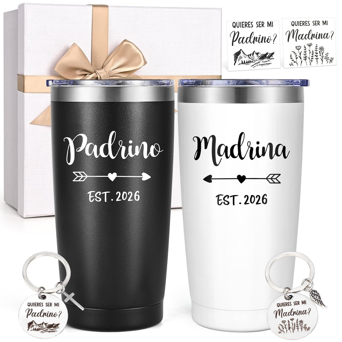 LiqCool godparents proposal gift box ready to gift for baptism celebrations.