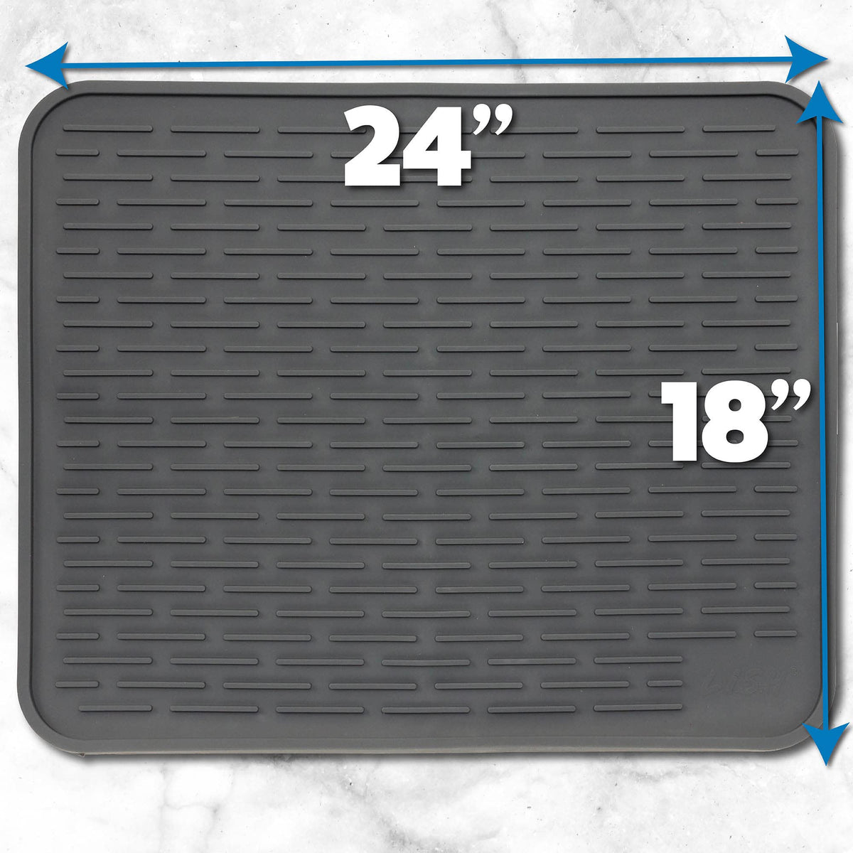 LISH entryway shoe mat silicone keeps floors dry and organized.