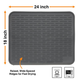LISH fridge liner silicone mat provides clean, wipeable shelf protection.