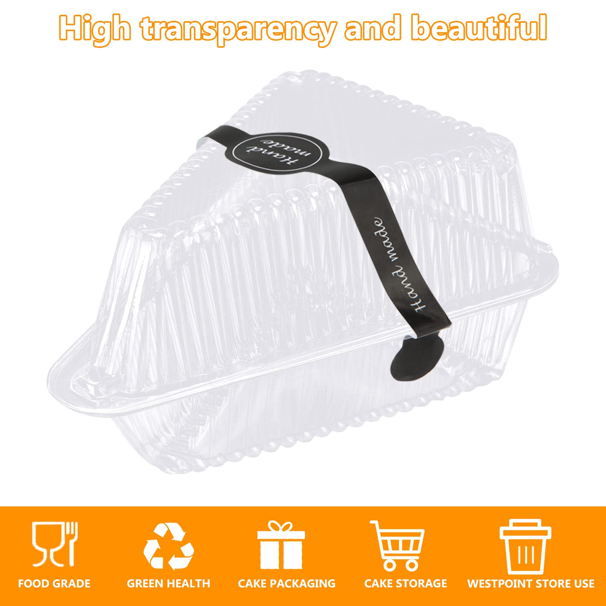 LISHINE transparent cake box highlights bakery creations for customers